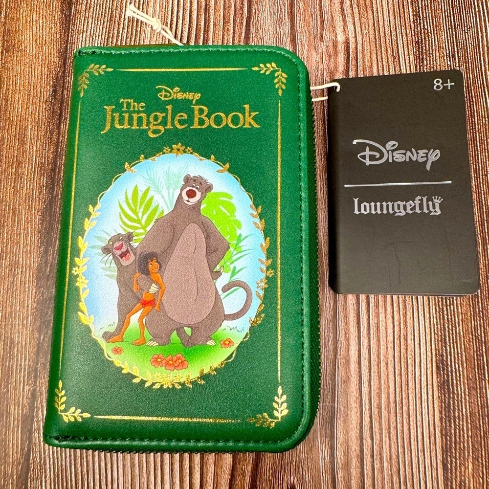 Disney Loungefly The Jungle Book - Book - Zip Around Wallet NWT​​​